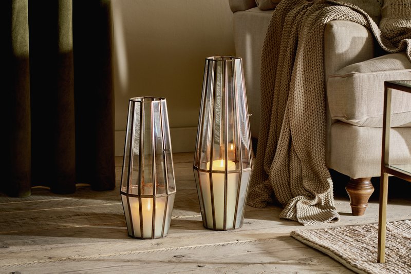 Glass Lantern Home Decor