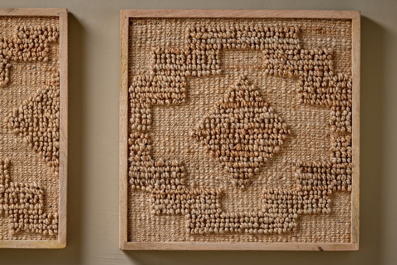 Bawal Hemp & Jute Wall Art - Natural