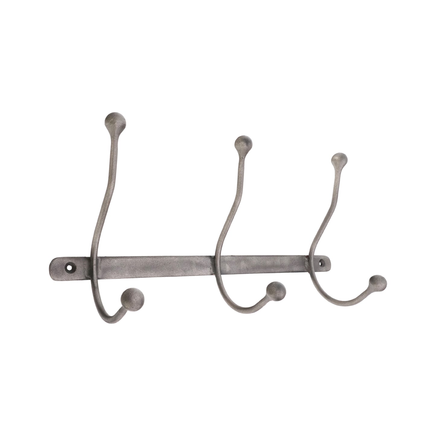 Pewter Coat Hook Rack Home Decor
