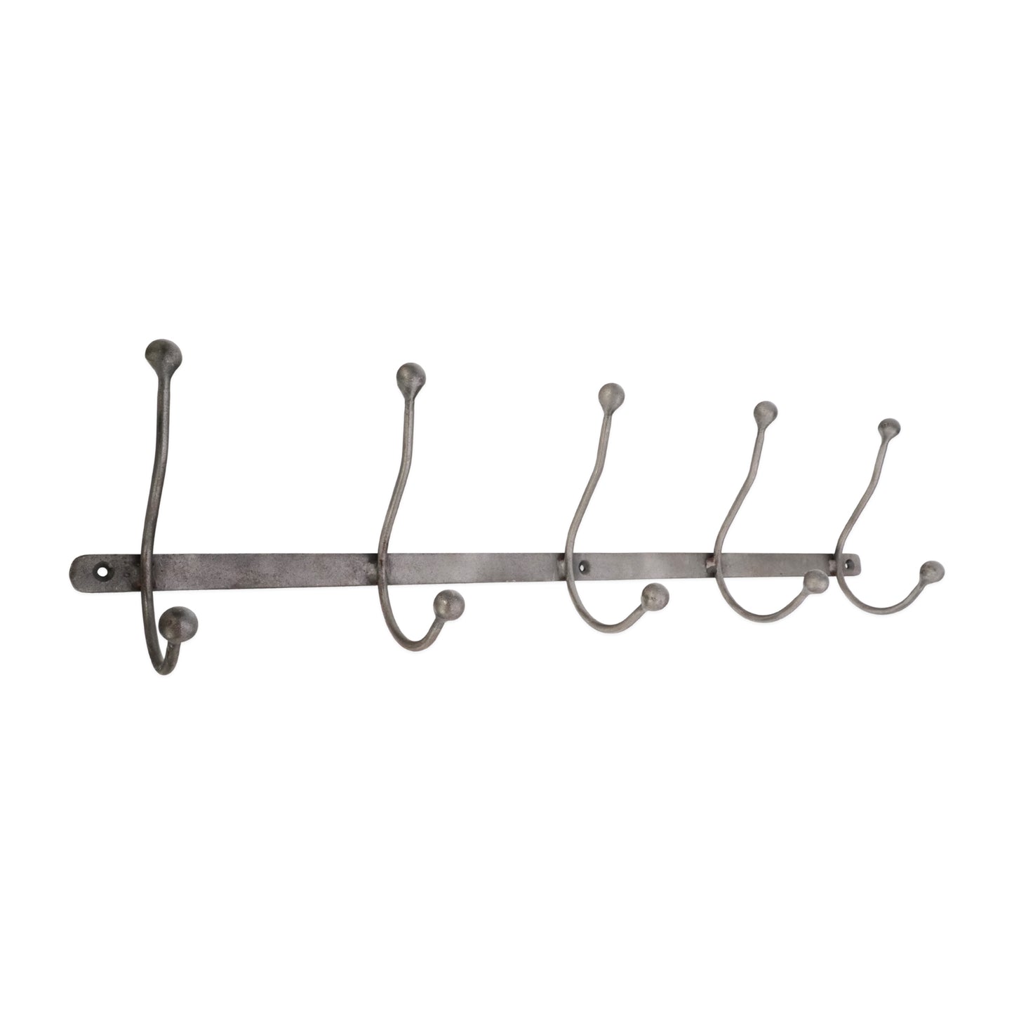 Pewter Coat Hook Rack Home Decor