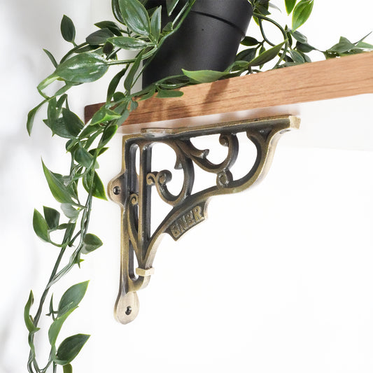 GNER Shelf Bracket Matt Antique 150x150mm
