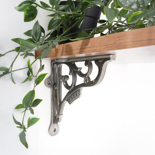 GNER Shelf Bracket Pewter 150x150mm
