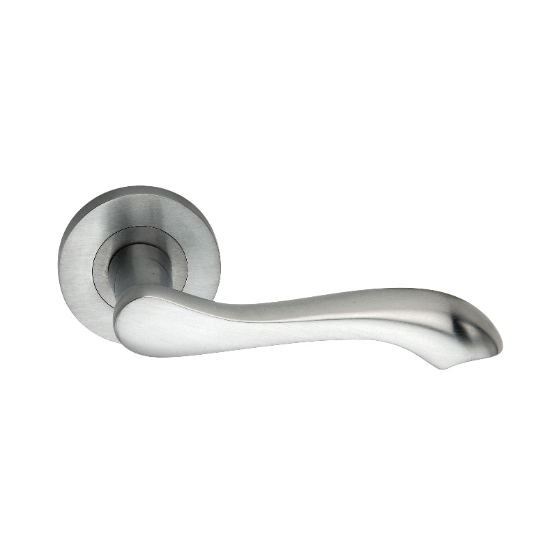 Satin Chrome Lever Door Handle Home Decor
