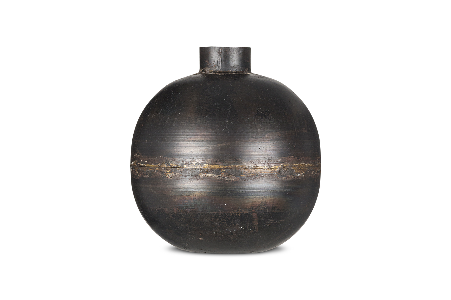 Endo Recycled Iron Vase - Black