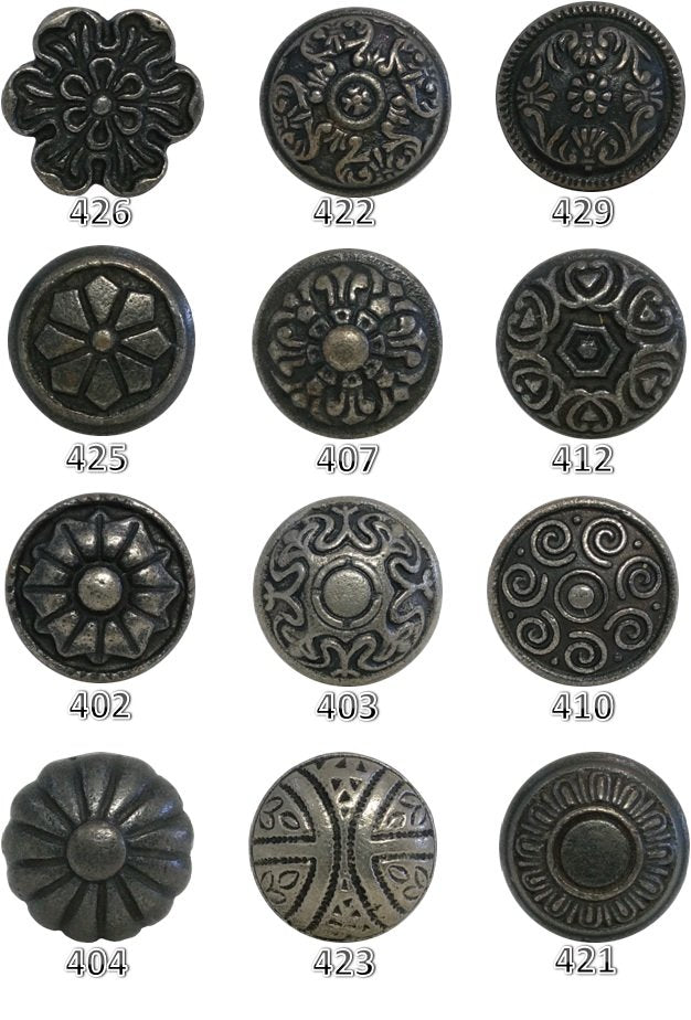 Round Design Black Cast Iron Cabinet Pulls