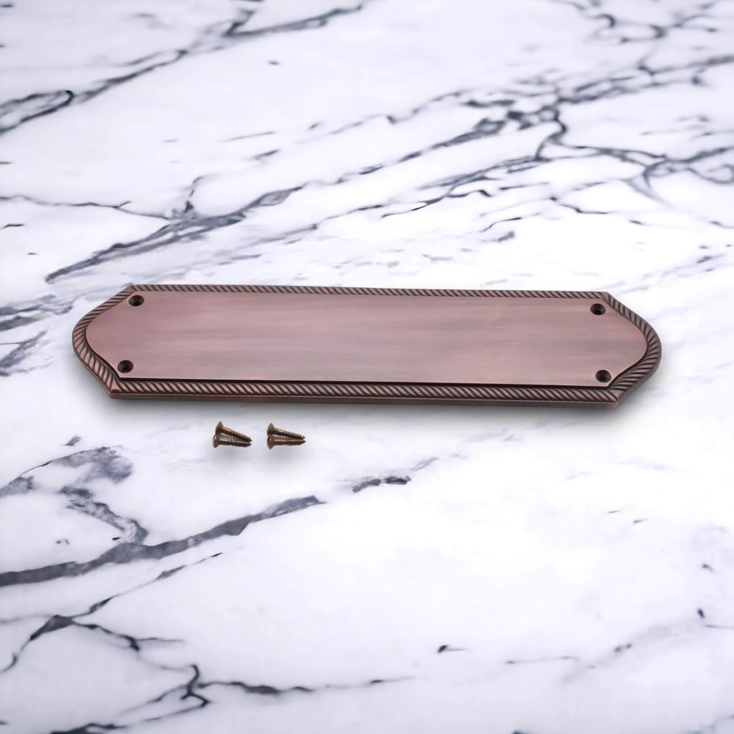 Georgische halbrunde Fingerplatte, 295 mm, gealterte Bronze
