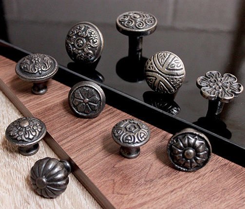 Black Cast Iron Cabinet Pulls Home Decor
