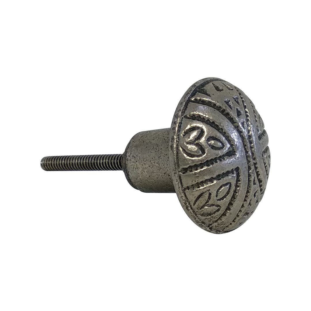 Round Design Black Cast Iron Cabinet Pulls