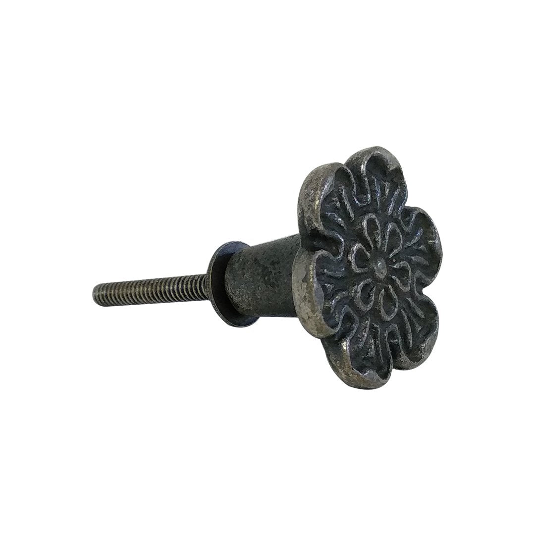Round Design Black Cast Iron Cabinet Pulls