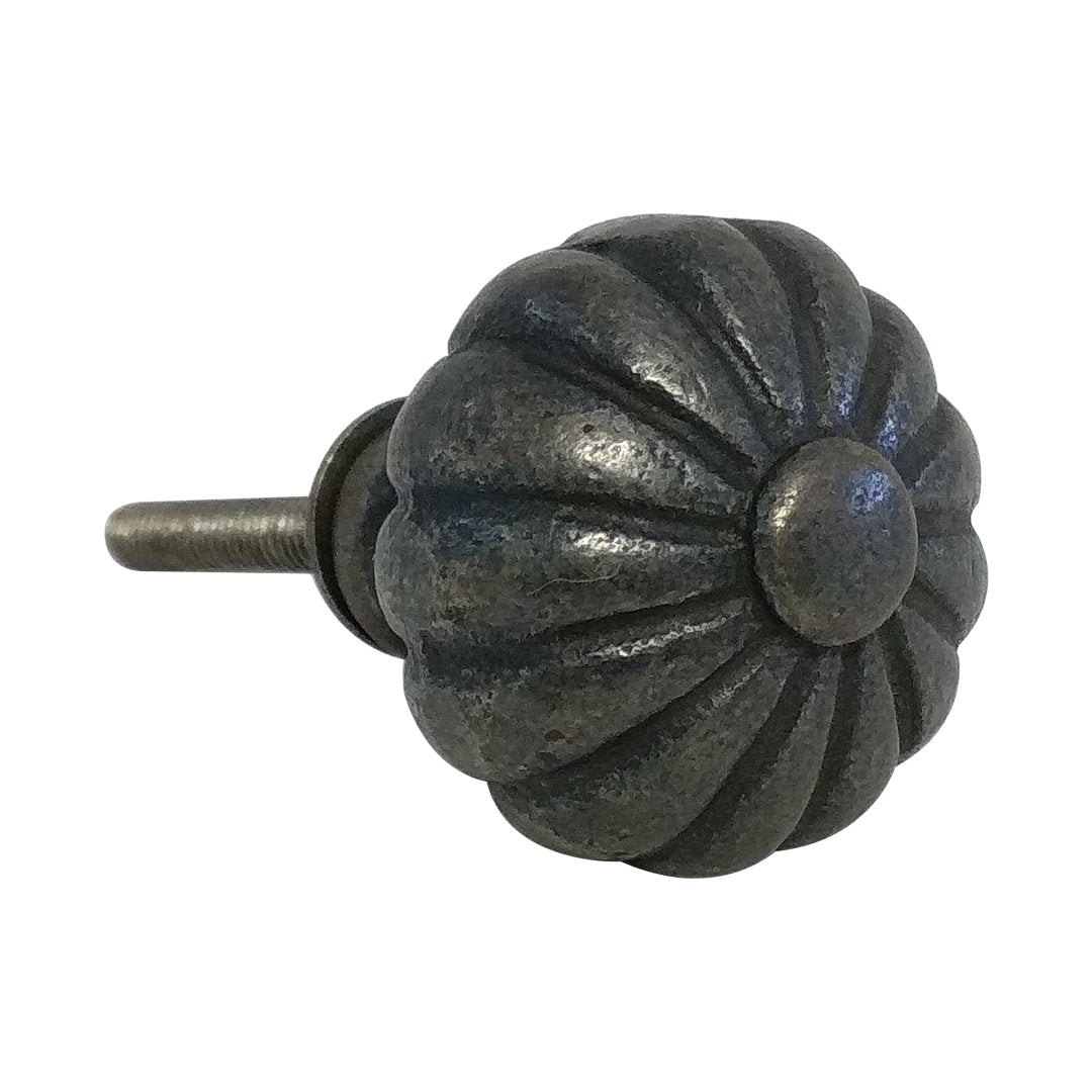Round Design Black Cast Iron Cabinet Pulls