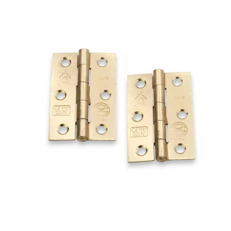 CE7 Mild Steel BB Butt Hinge - Electro Brass