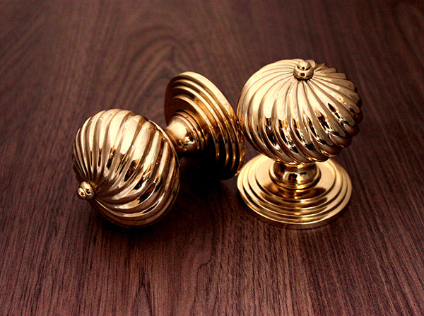 Burcot Mortice Door Knob Polished Brass Home Decor