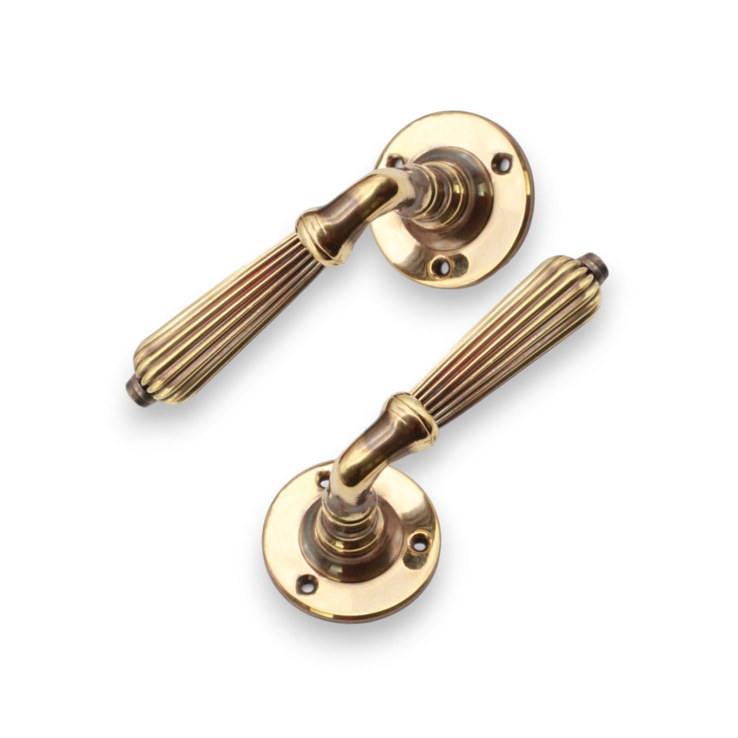 Regency Lever Door Handle Aged Brass