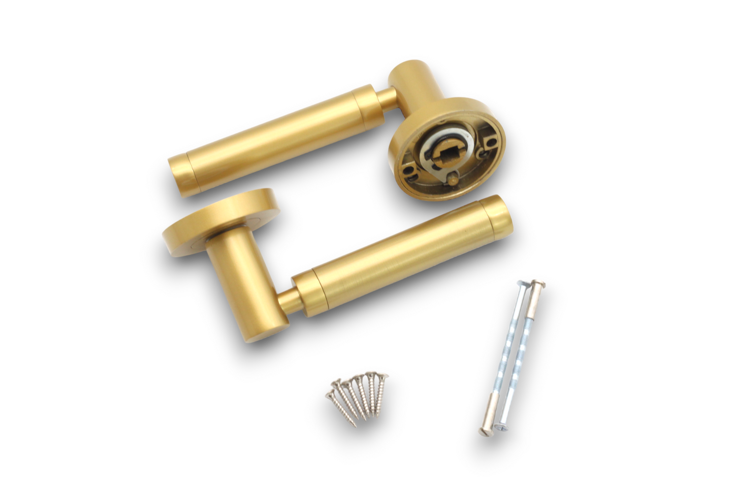 Zest Lever Door Handle Satin Brass