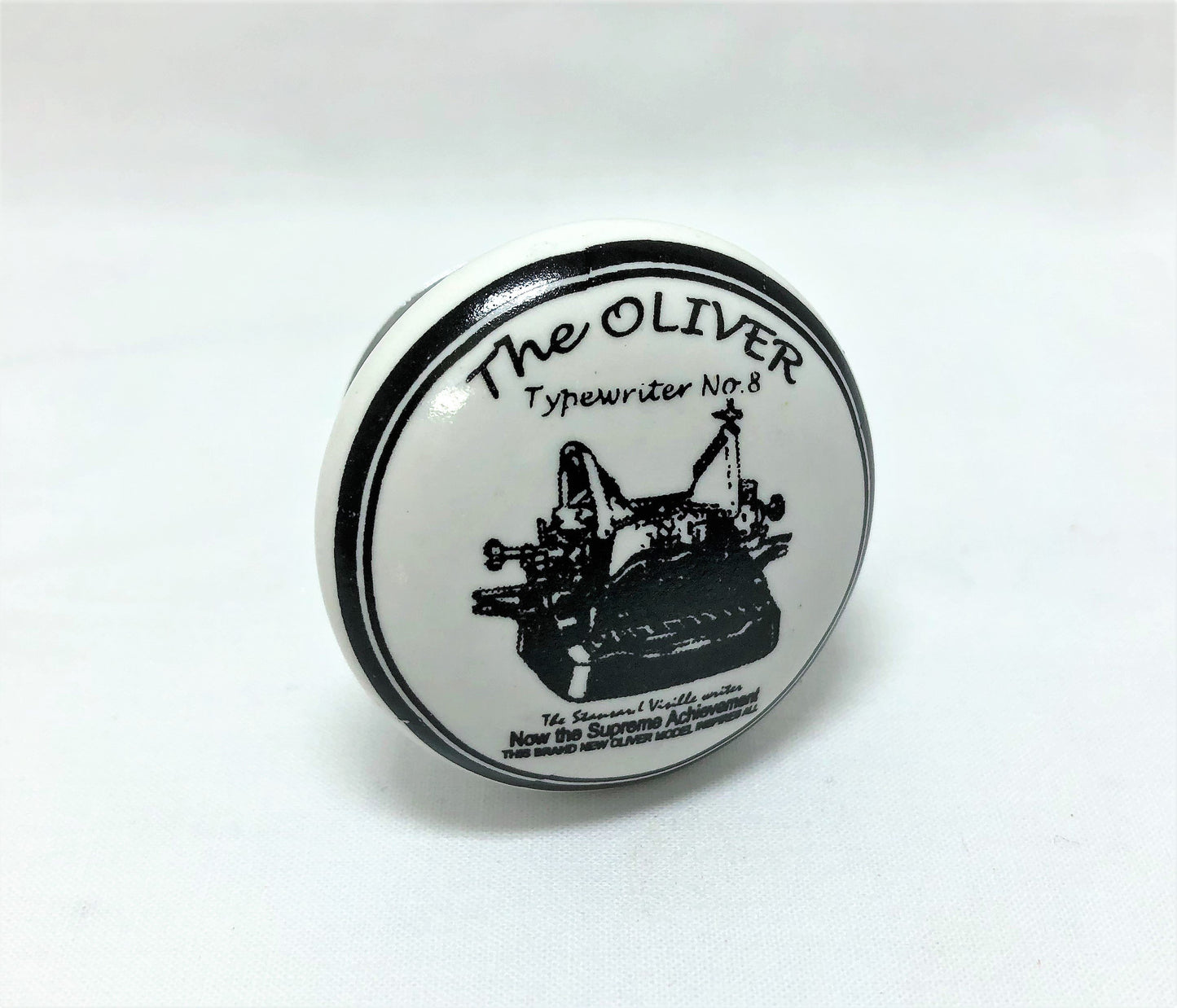 VINTAGE TYPO CERAMIC CUPBOARD KNOBS