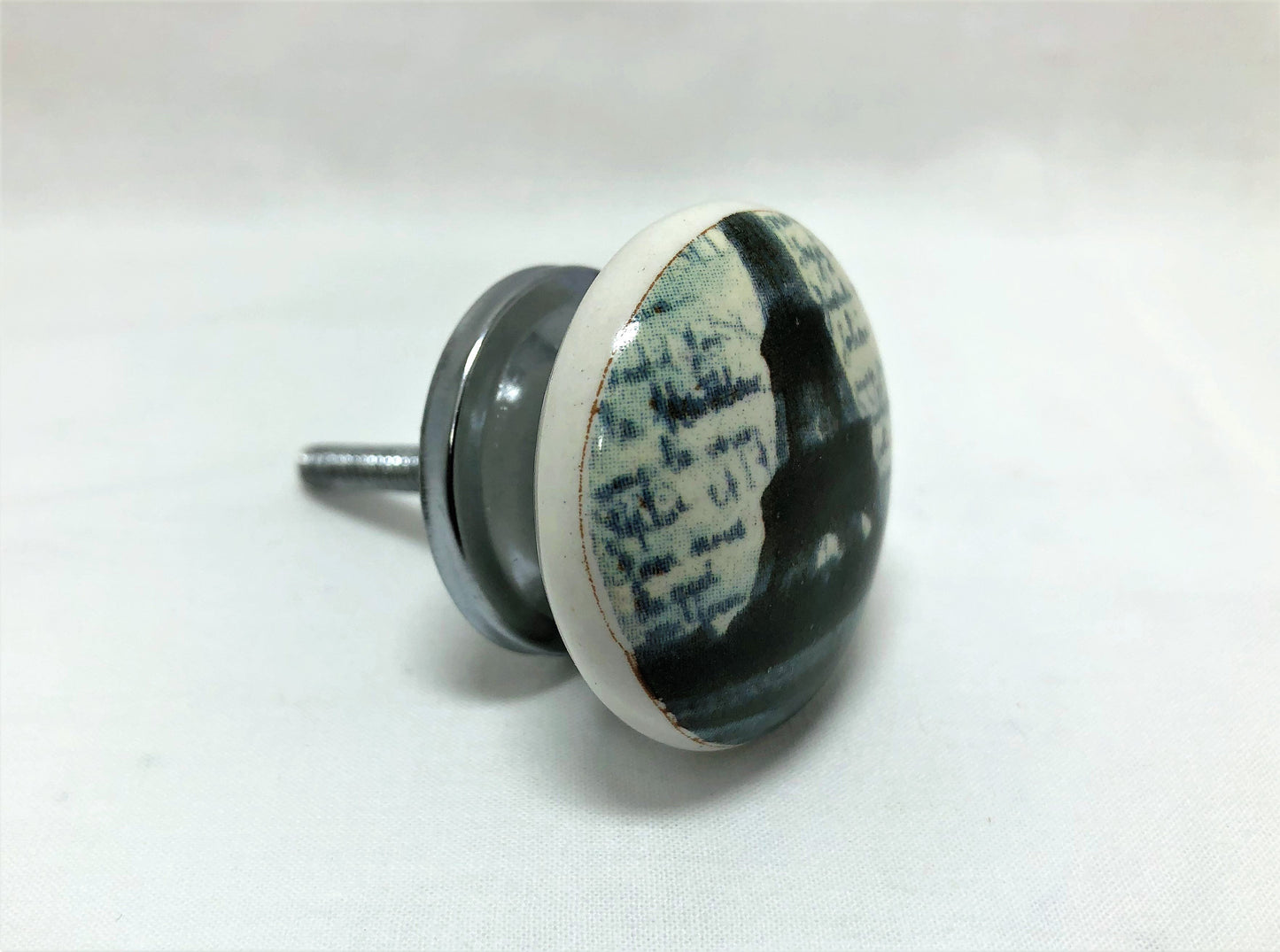 VINTAGE TYPO CERAMIC CUPBOARD KNOBS