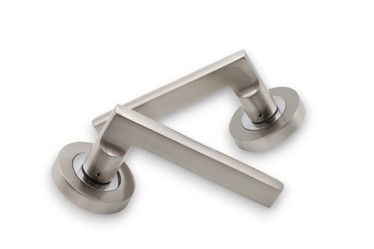 Poignée de porte à levier Drox double ton
