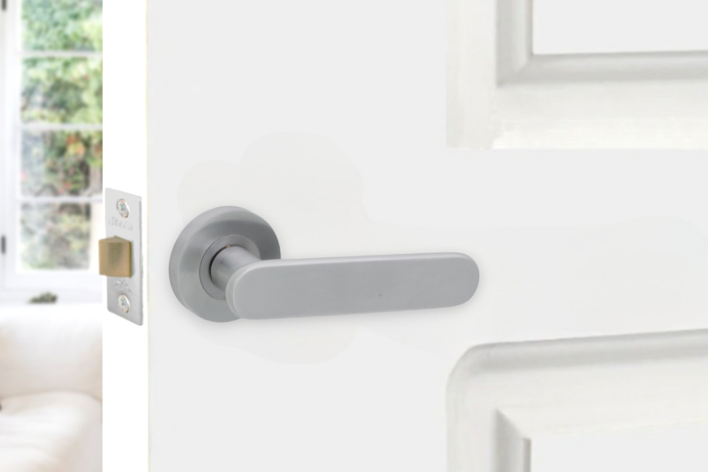 Skyla Lever Door Handle Satin Chrome