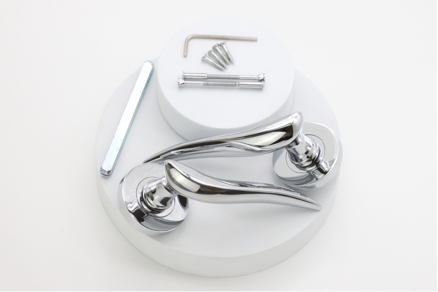 Poignée de porte à levier Flavia Chrome poli