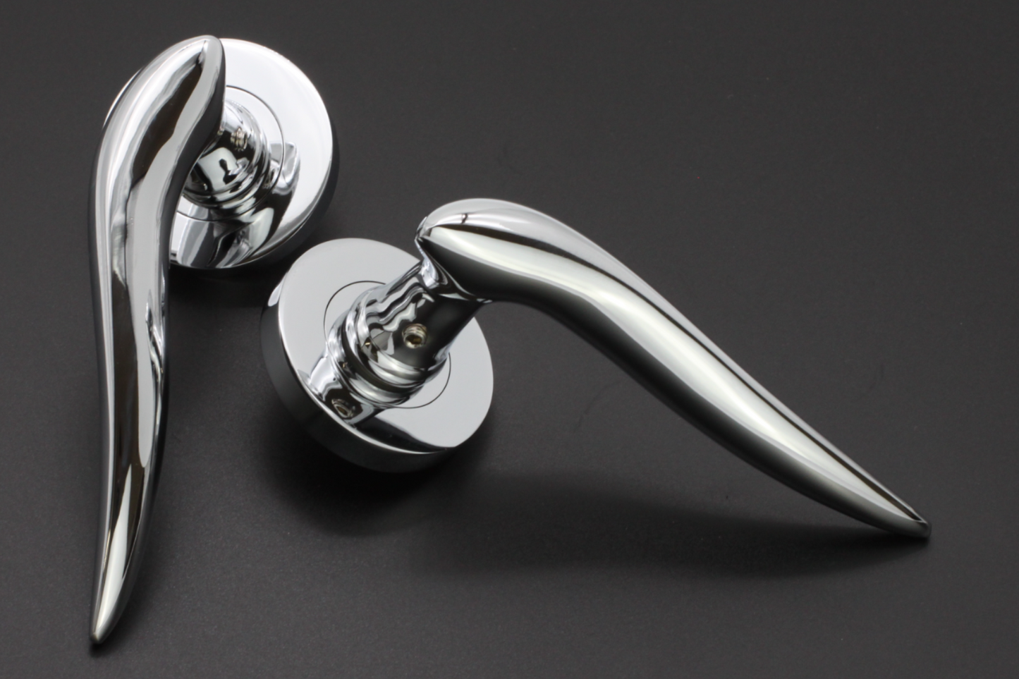 Poignée de porte à levier Flavia Chrome poli