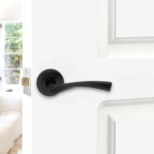 Mercury Lever Door Handle Matt Black