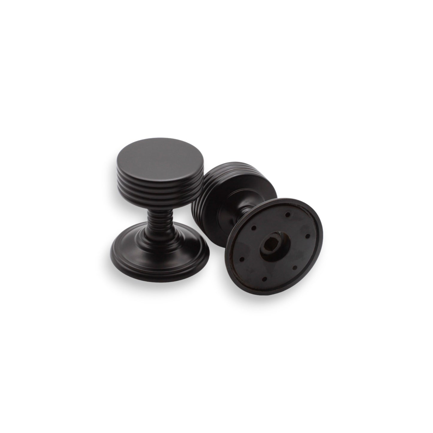 Oxford Mortice Door Knob Matt Black