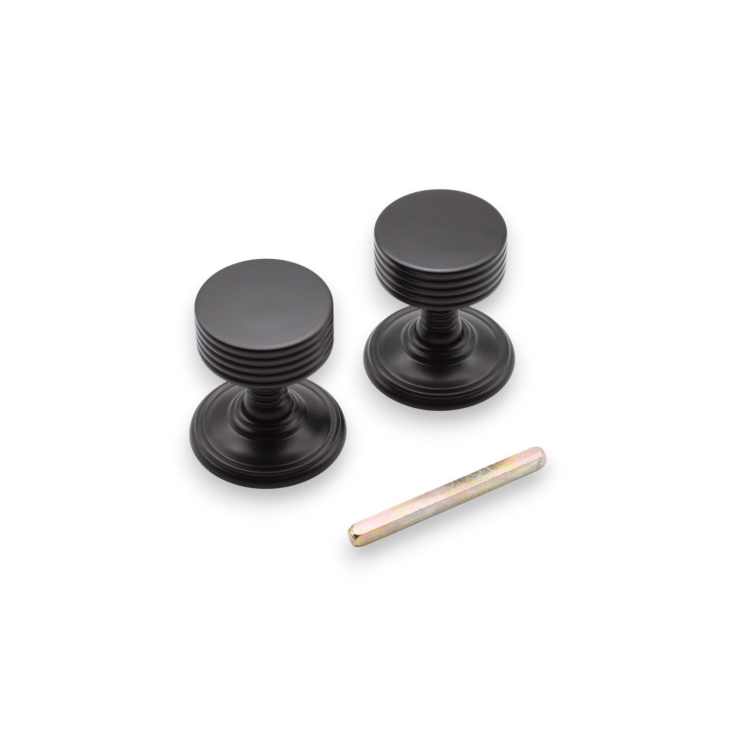 Oxford Mortice Door Knob Matt Black