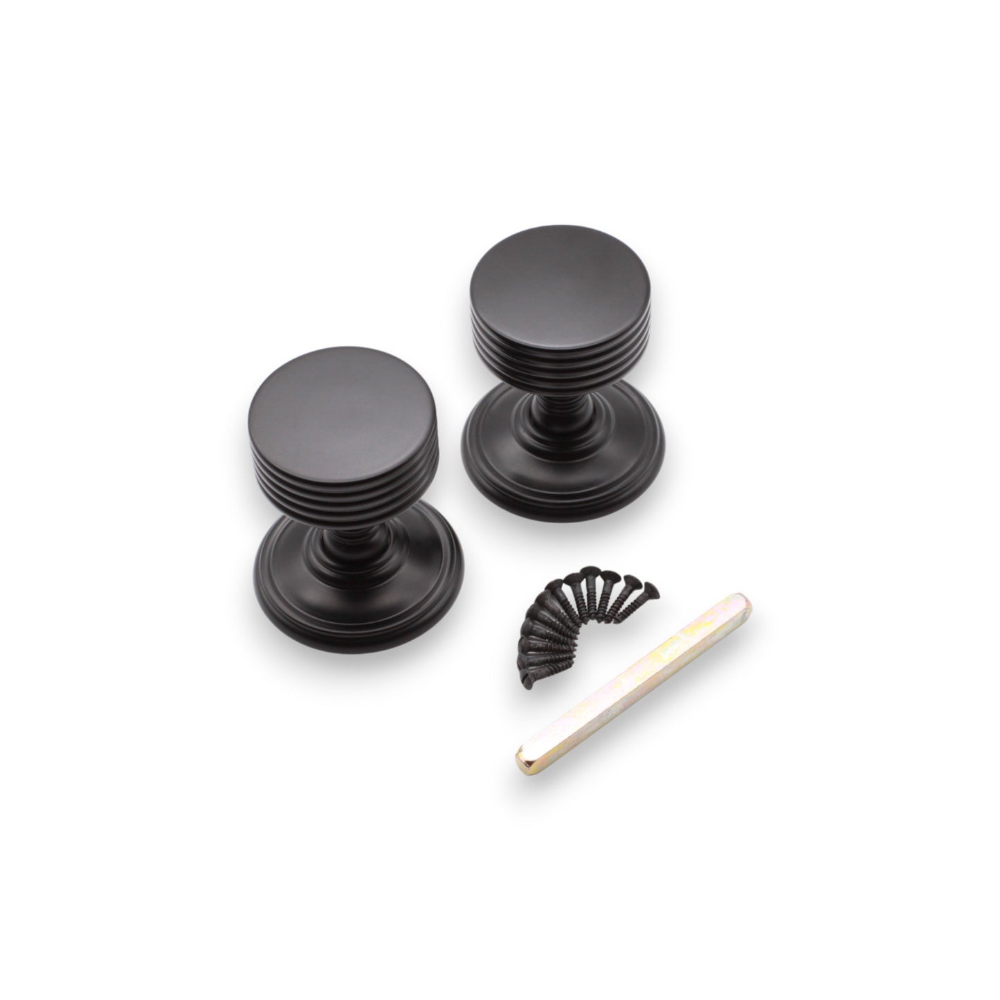 Oxford Mortice Door Knob Matt Black
