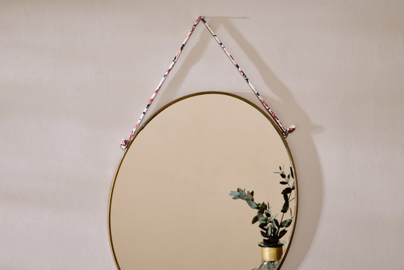 Kiko Round Mirror - Brass ( Large)