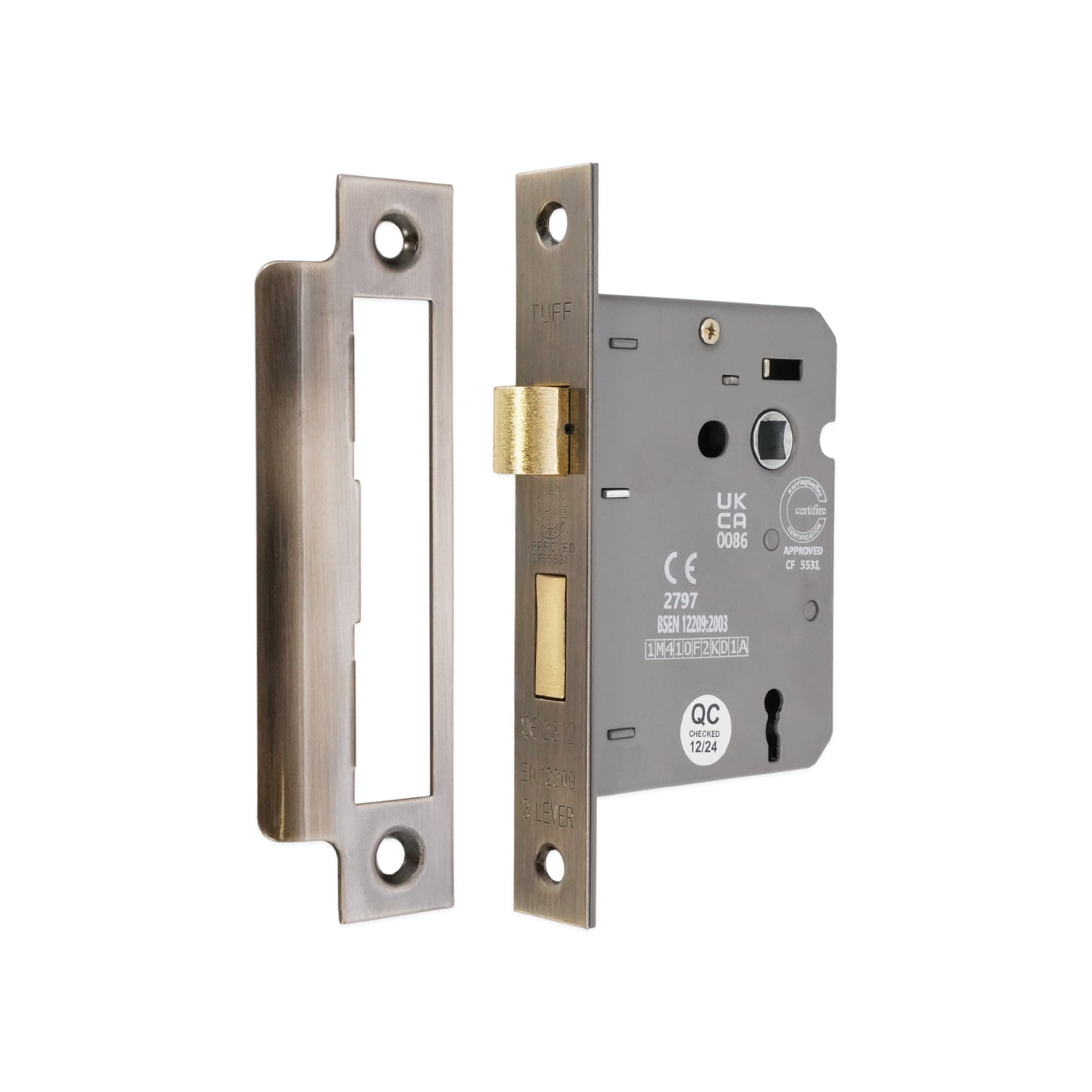 Aged Brass Lever Mortice Sash Lock Home Decor