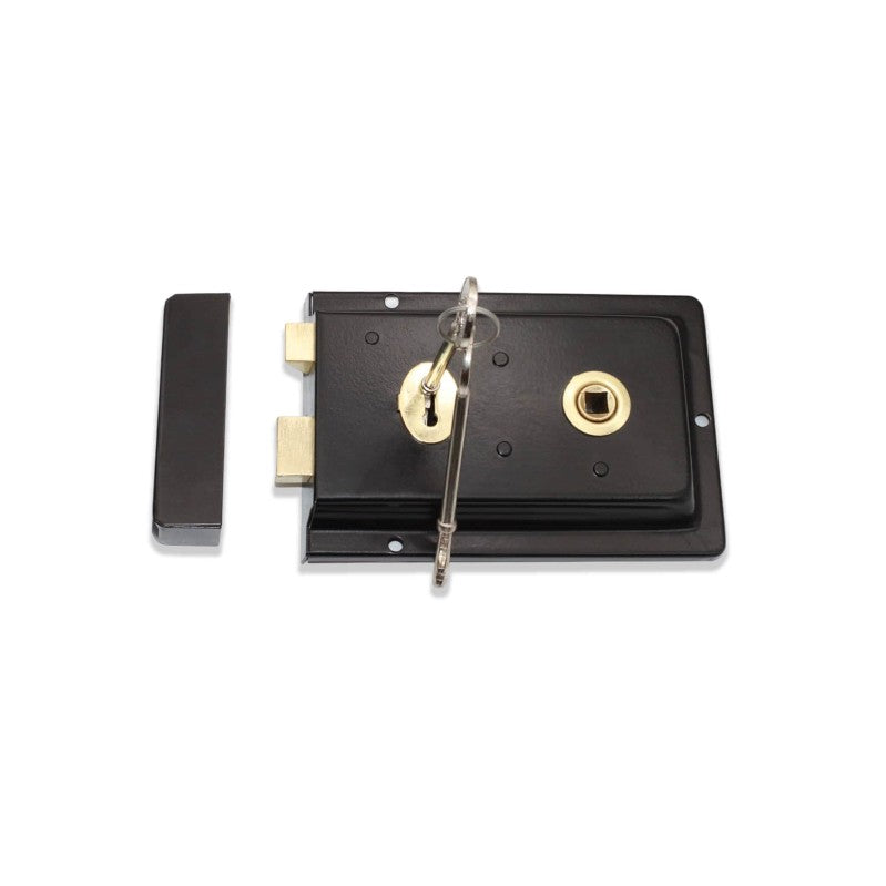 Black Iron Rim Lock Home Decor