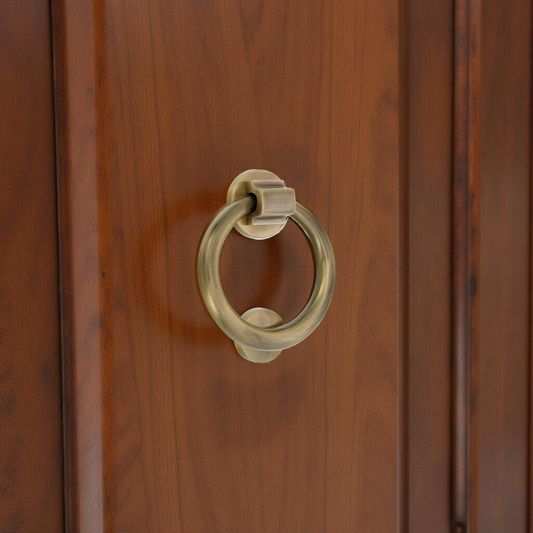 Ring Door Knocker 110mm Antique Brass