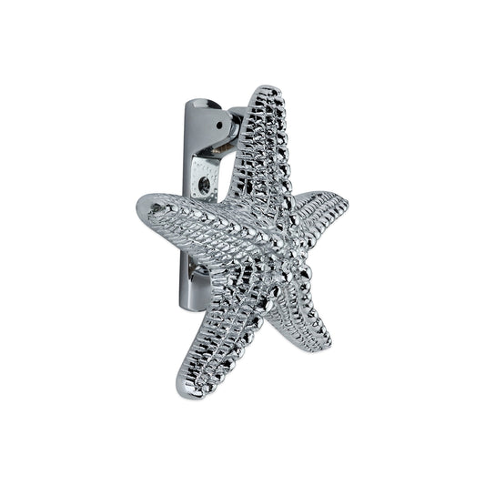 Starfish Door Knocker Polished Chrome