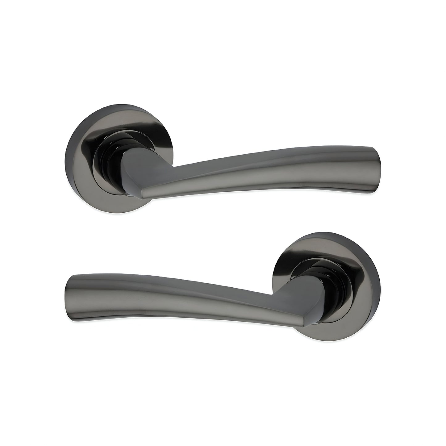 Lever Door Handle Black Nickel Home Decor