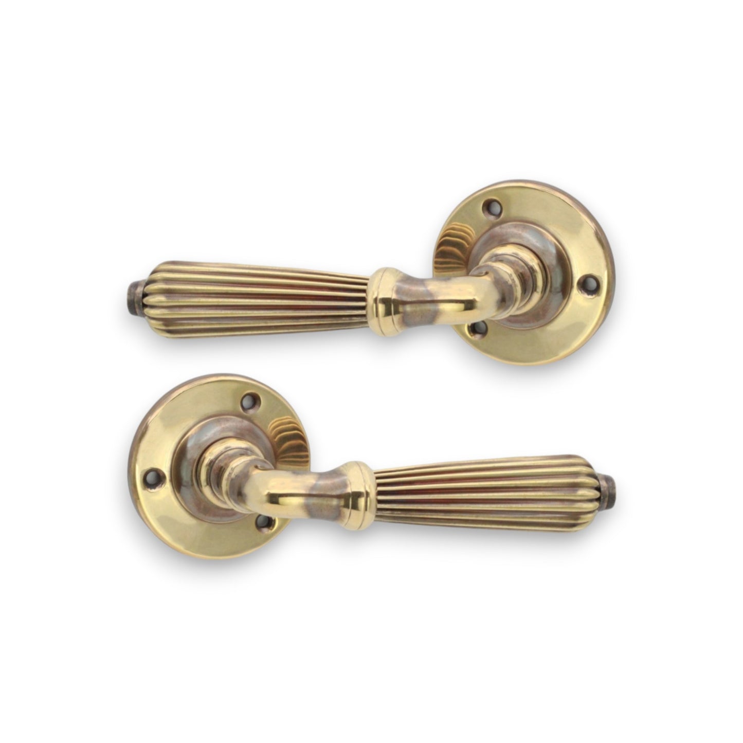 Regency Lever Door Handle Aged Brass