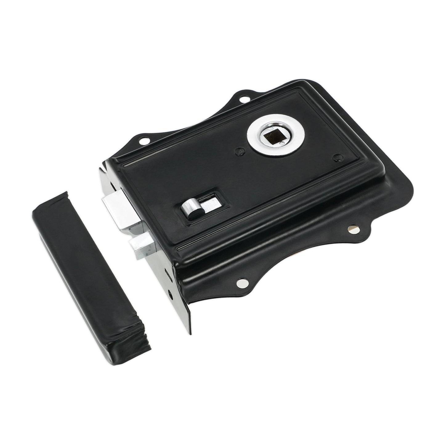 Iron Rim Lock Olde - Black/Chrome Home Decor