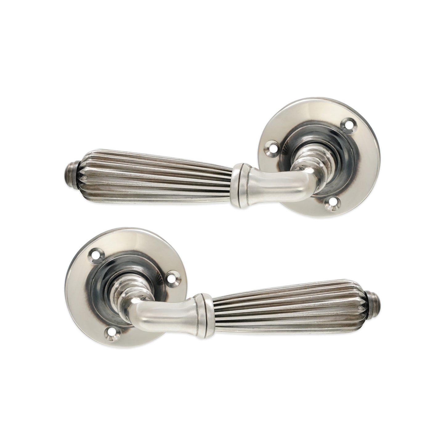 Türgriff mit Regency-Hebel, gealtertes Nickel