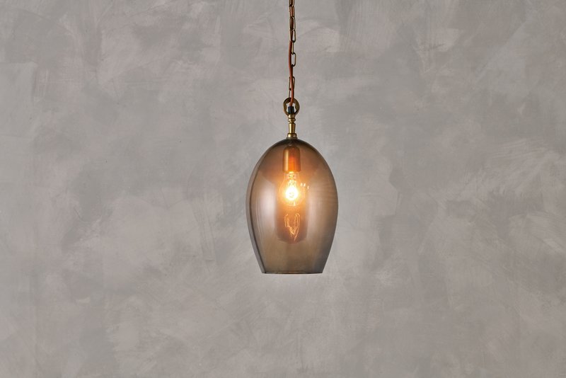 Otoro Recycled Glass Pendant - Smoke
