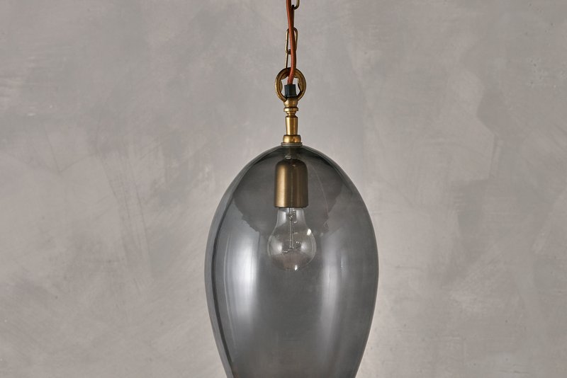Otoro Recycled Glass Pendant - Smoke