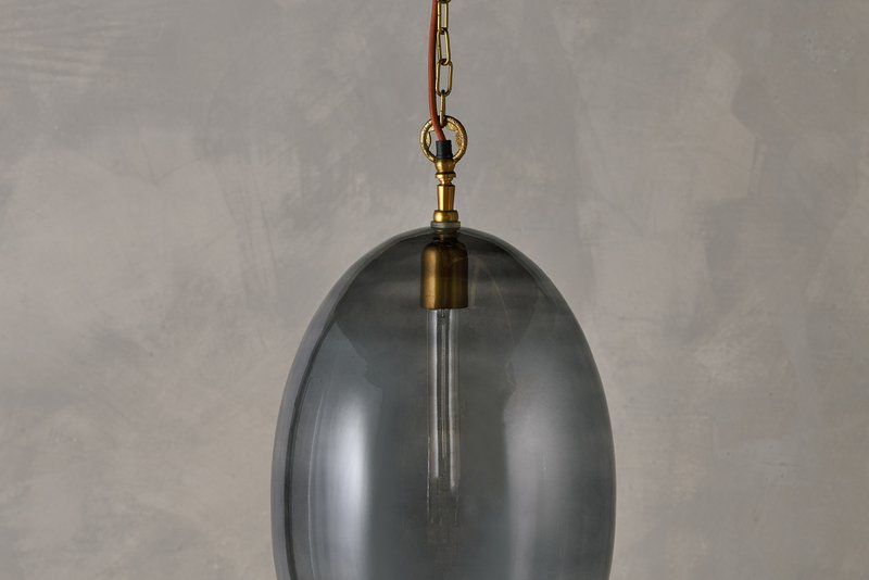 Otoro Recycled Glass Pendant - Smoke