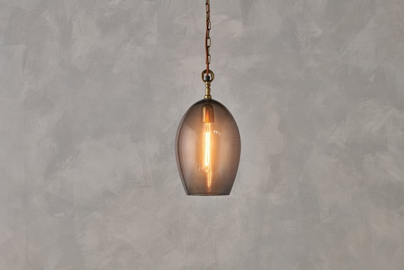 Otoro Recycled Glass Pendant - Smoke