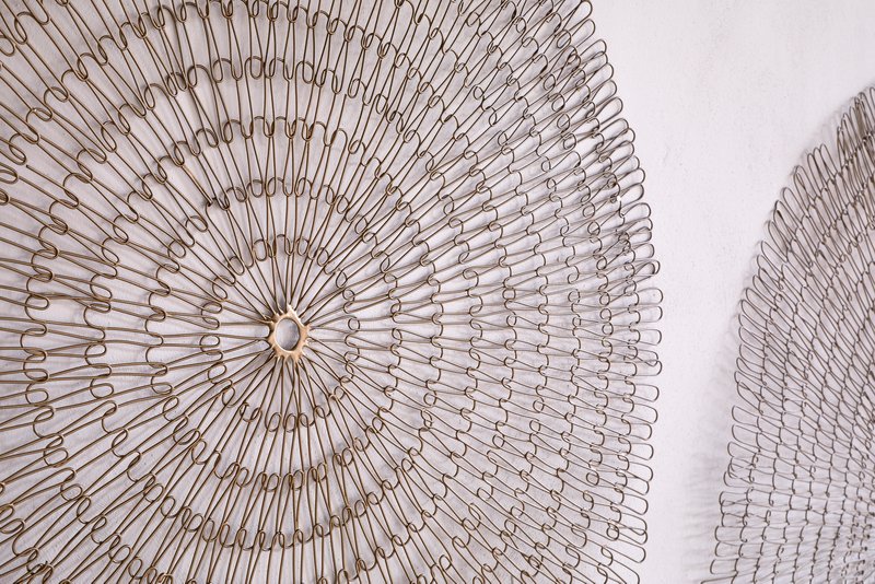 Rayan Wire Wall Art - Antique Brass