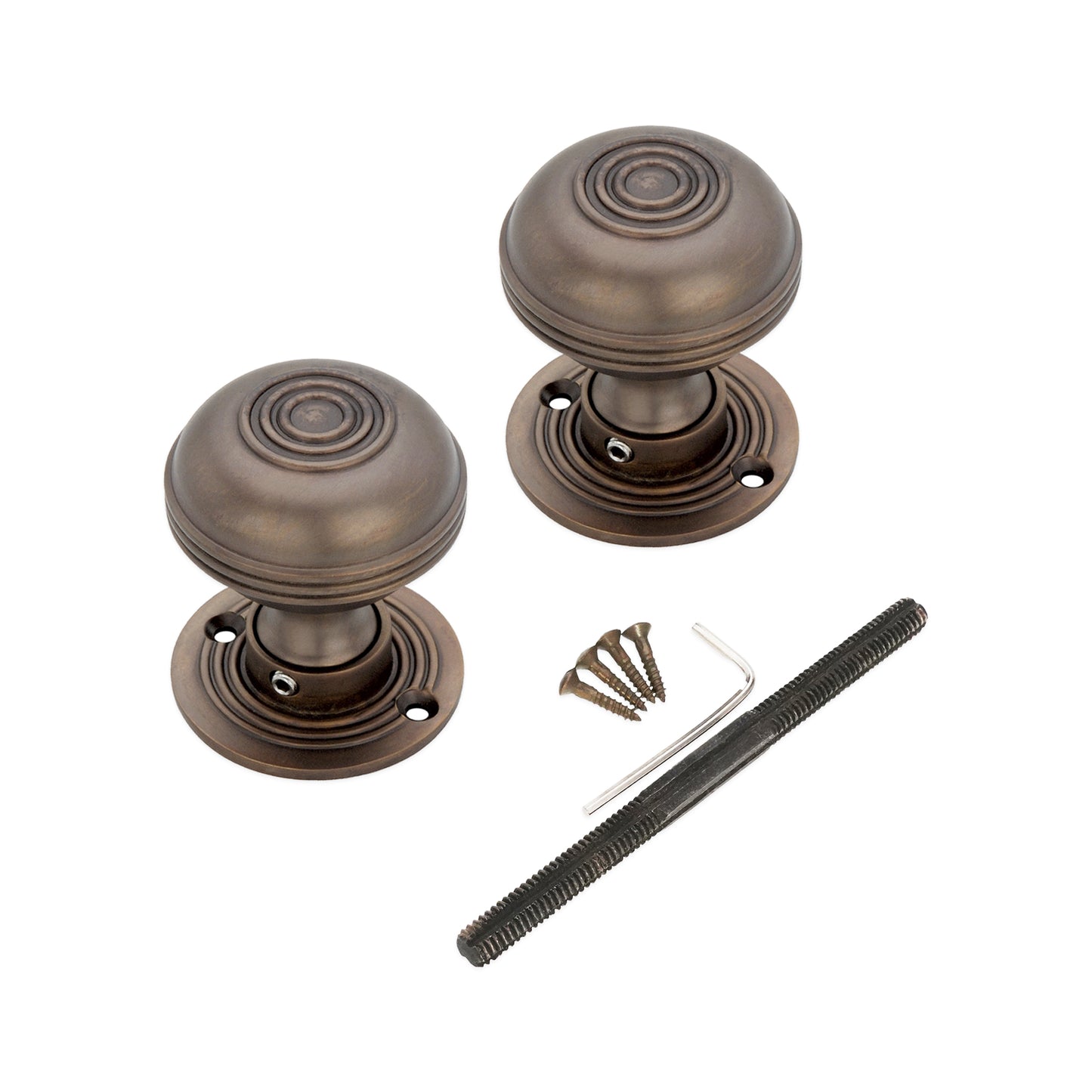 Bloxwich Rim Door Knob Aged Bronze Home Decor