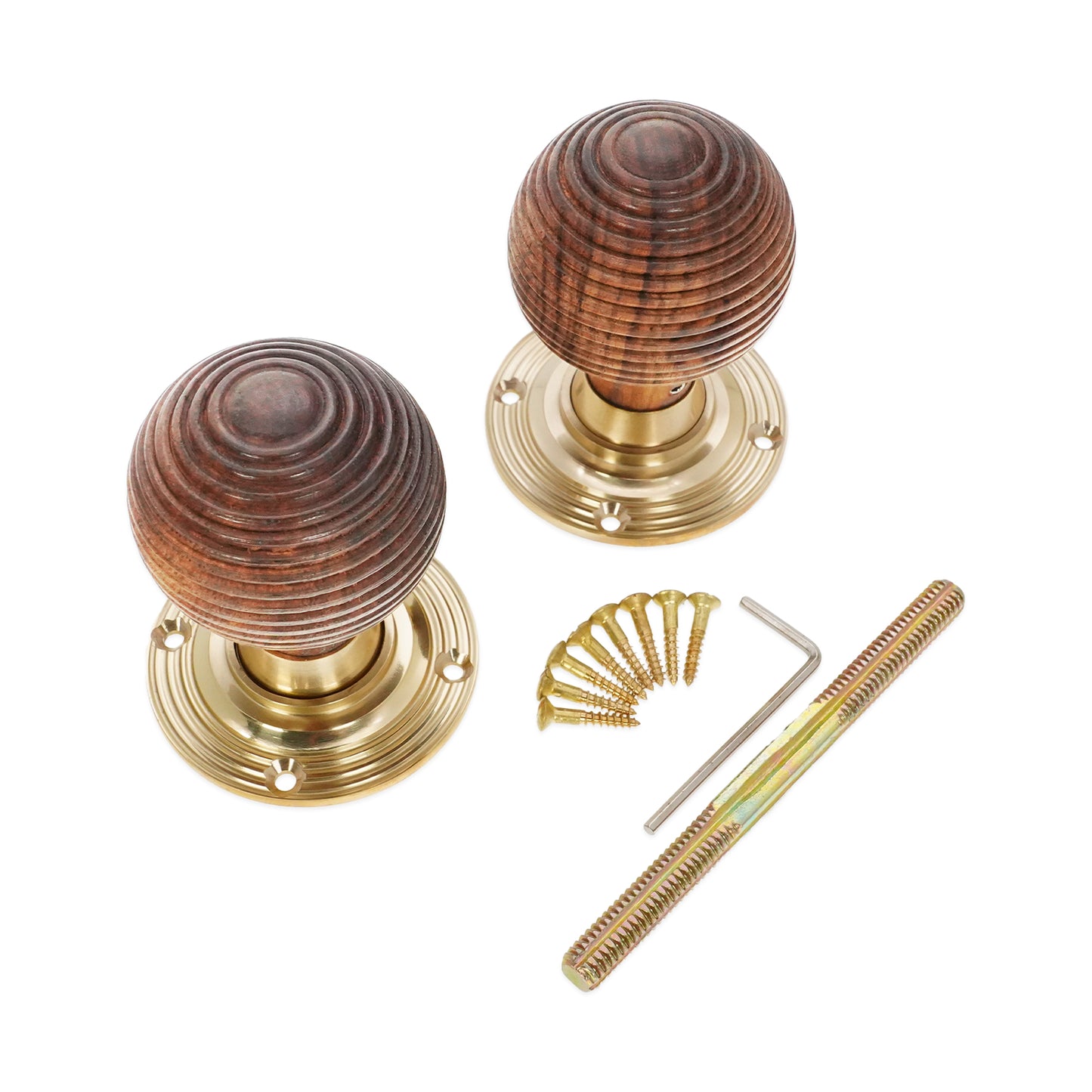Rosewood Beehive Door Knob Home Decor