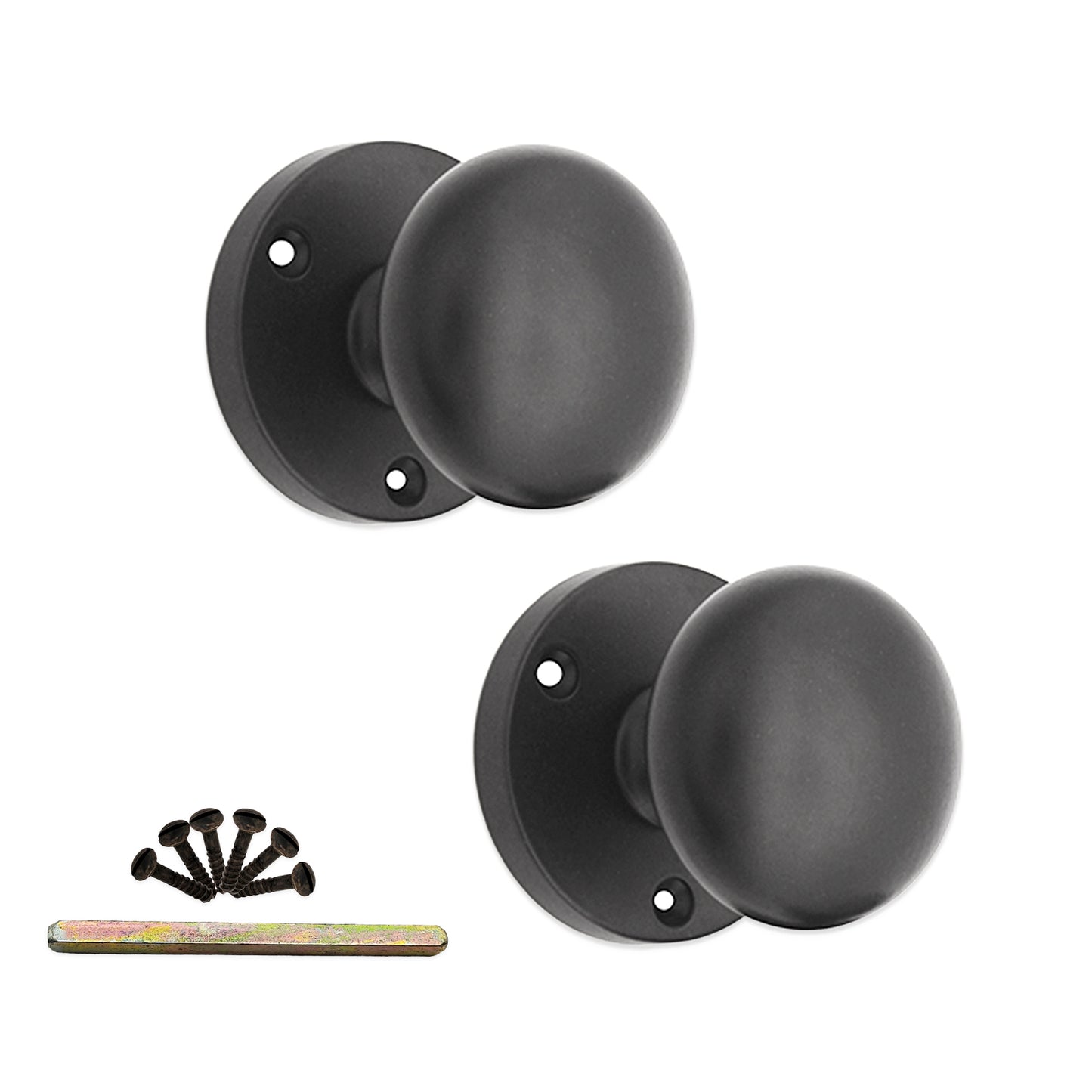 Victorian Door Knob Matt Black Home Decor