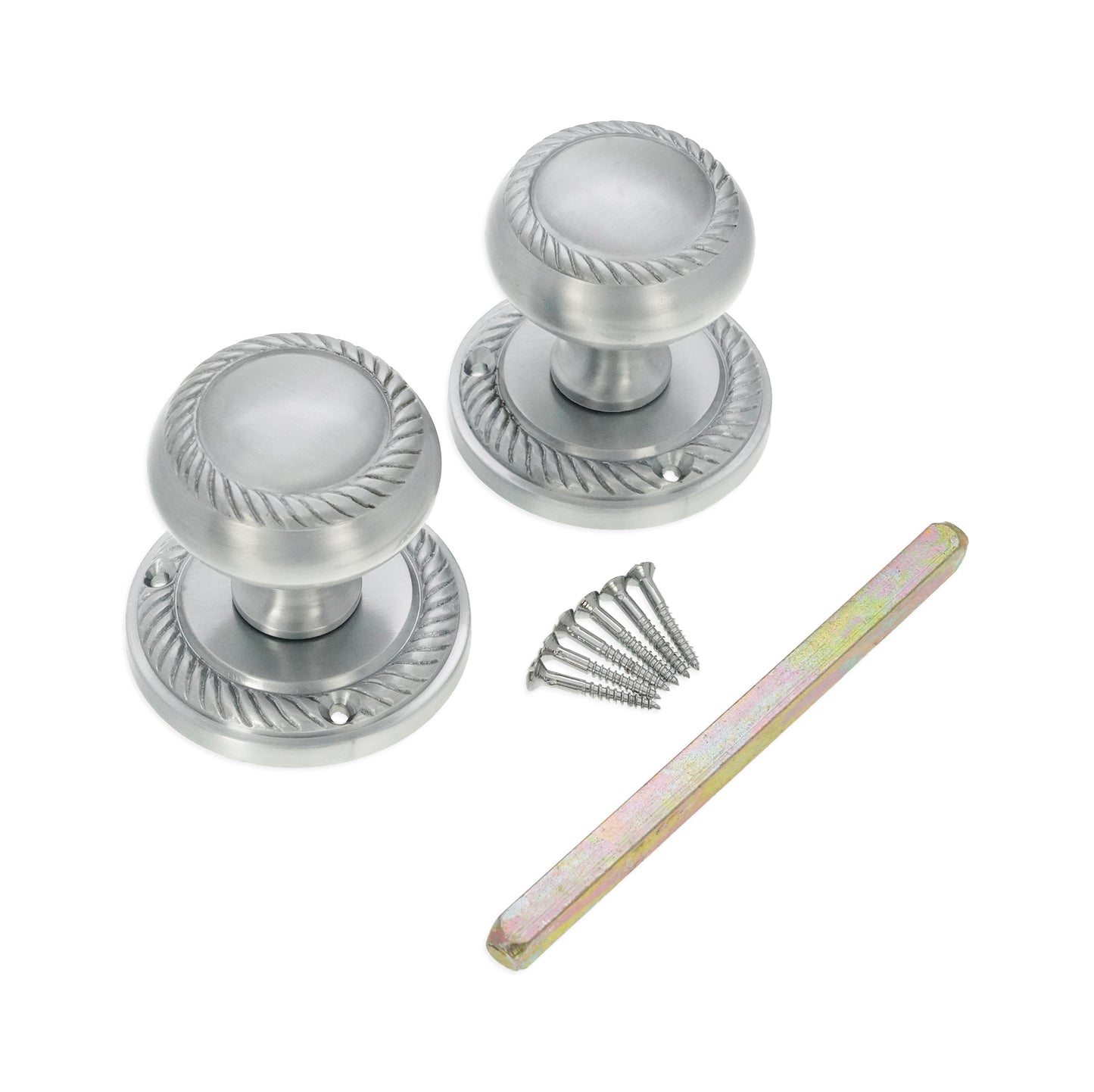Georgian Door Knob Satin Chrome Home Decor