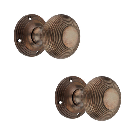 Beehive Mortice Door Knob 55mm Antique