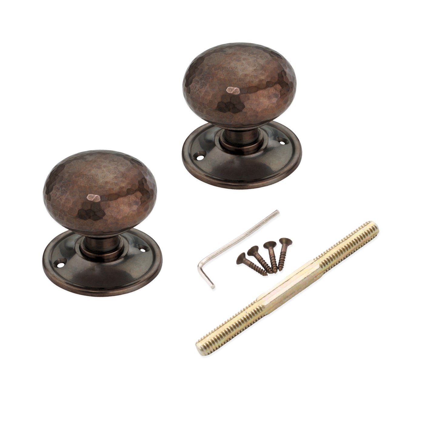 Hammered Cottage Door Knob Antique Home Decor