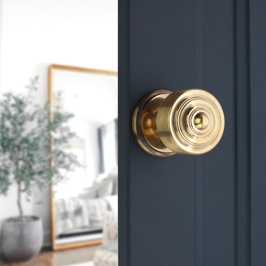 Carter Mortice Door Knob Aged Brass
