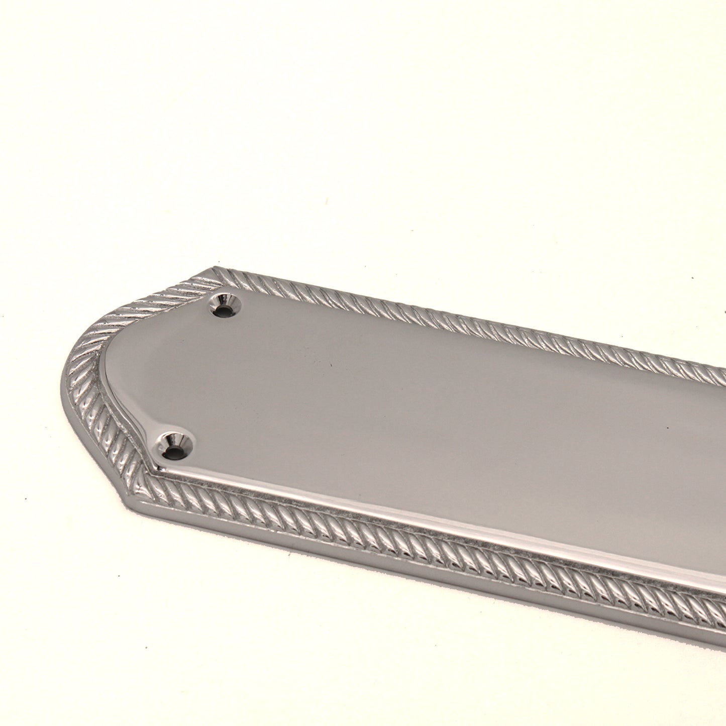 Plaque de doigt géorgienne demi-ronde 295 mm Chrome poli